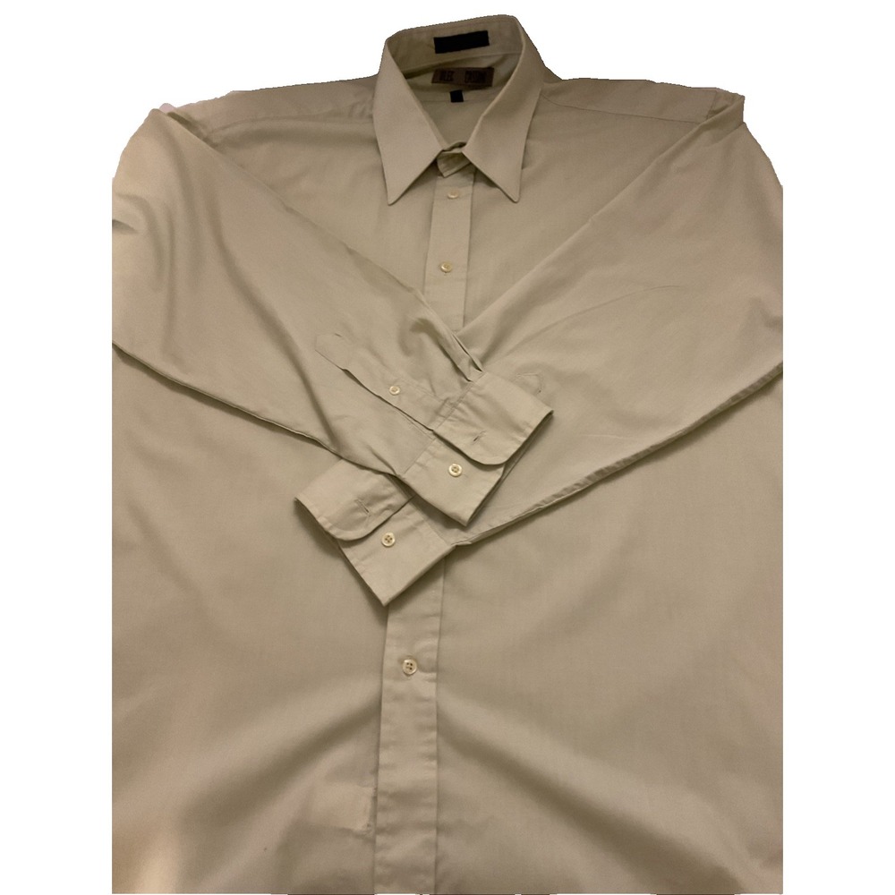 OLEG CASSINI long sleeve button up dress shirt OLEG CASSINI 17.5. 34/35.‎ D66
